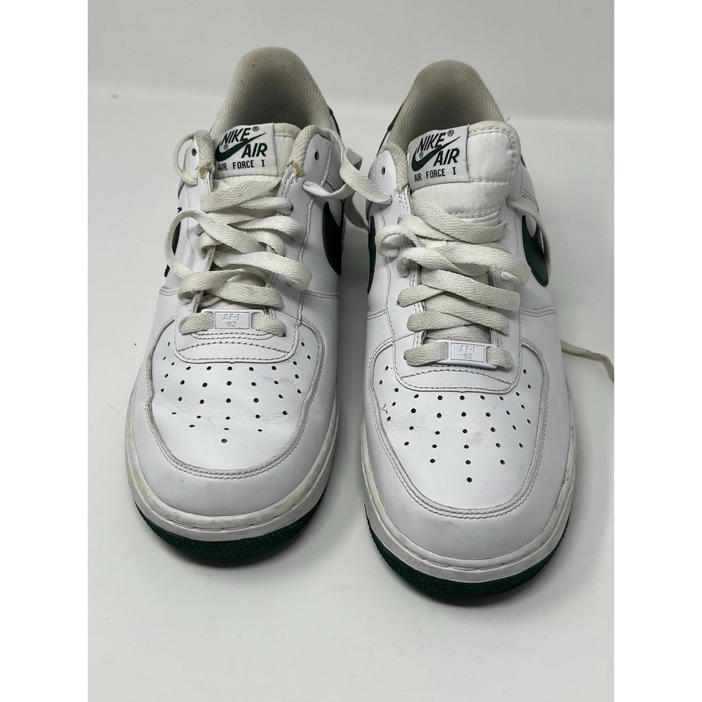Nike Air Force 1 Low White Dark Green AF1 82 Basketball Sneakers Mens Shoes